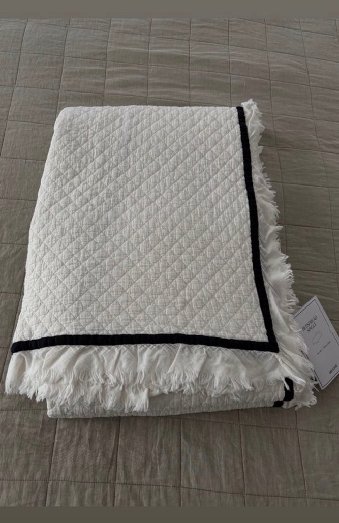 h&m Beyaz Püsküllü Yatak Örtüsü - Görsel 4