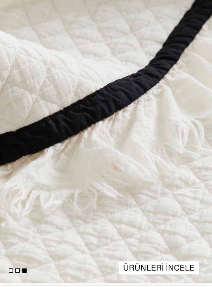 H&m home kapitone yatak örtüsü - Görsel 3