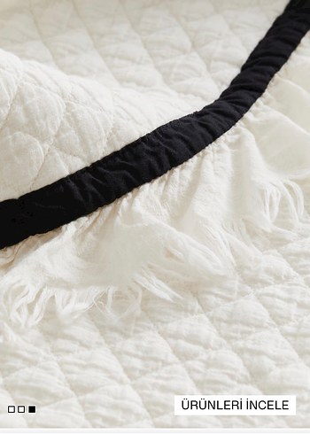 H&m home kapitone yatak örtüsü - Görsel 3