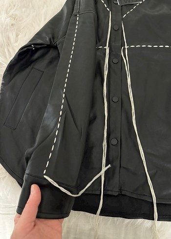 Twist deri ceket - Görsel 5