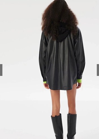 Twist deri ceket - Görsel 3