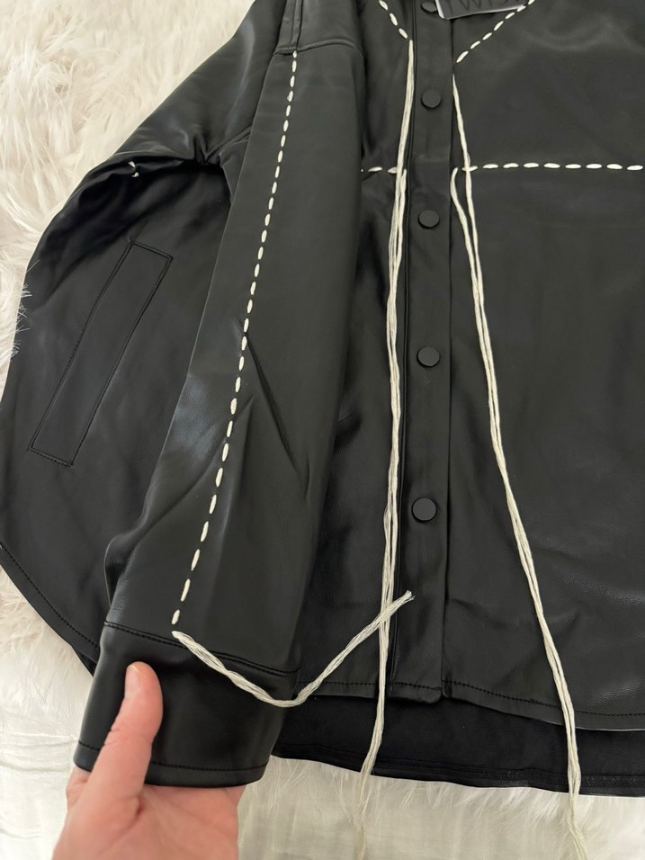 Twist deri ceket - Görsel 5