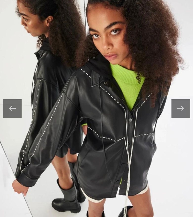 Twist deri ceket - Görsel 2