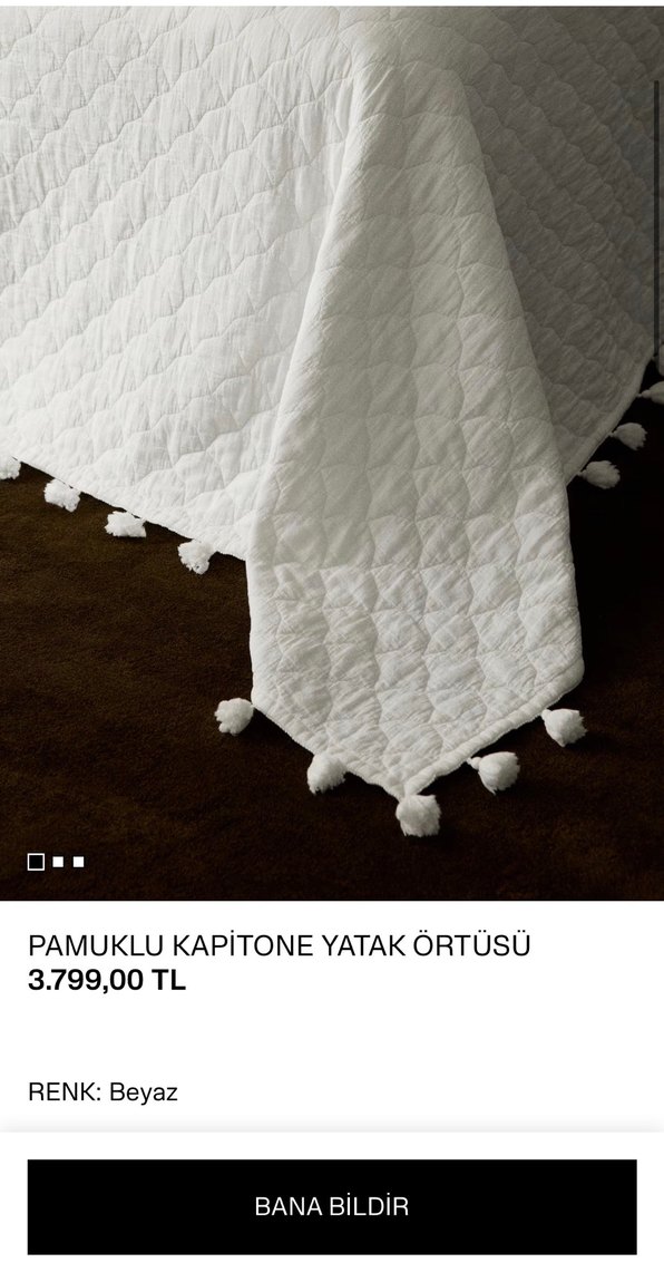 H&m home kapitone Yatak Örtüsü - Görsel 2