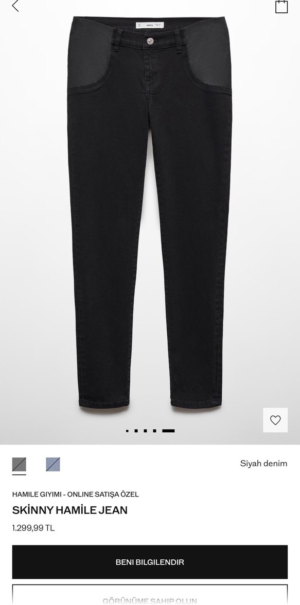 Mango Hamile skinny Kot Pantolon - Görsel 5