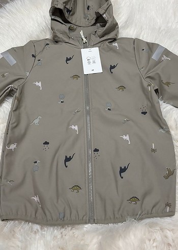 H&m Kapüşonlu Bej Erkek Çocuk Yağmurluk - Görsel 9