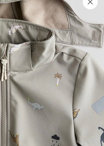 H&m Kapüşonlu Bej Erkek Çocuk Yağmurluk - Görsel 3