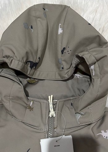 H&m Kapüşonlu Bej Erkek Çocuk Yağmurluk - Görsel 8