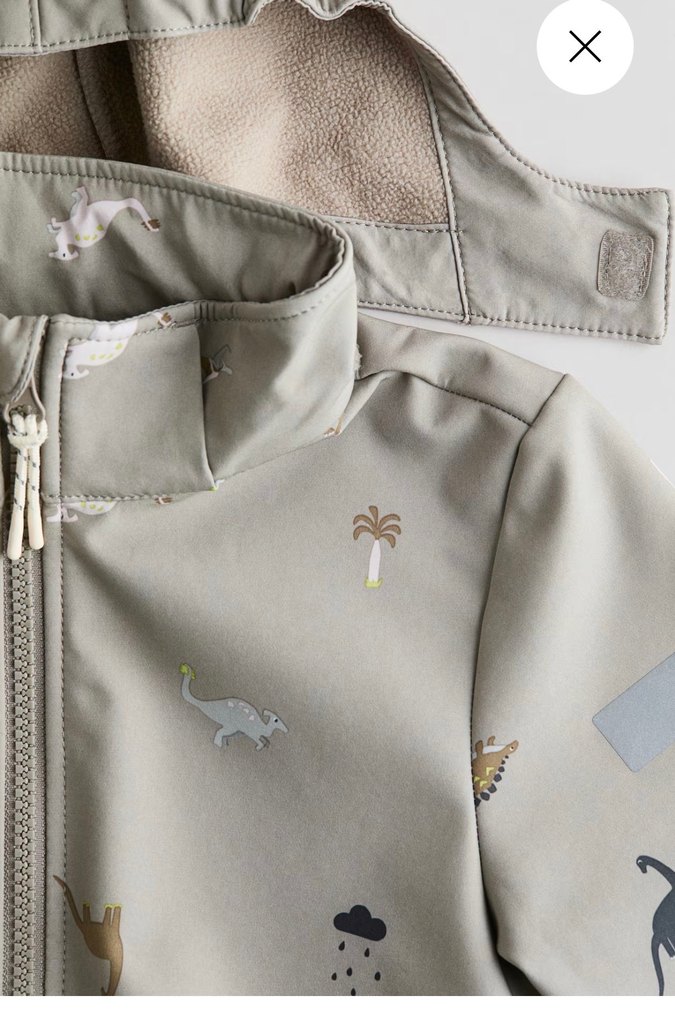 H&m Kapüşonlu Bej Erkek Çocuk Yağmurluk - Görsel 3