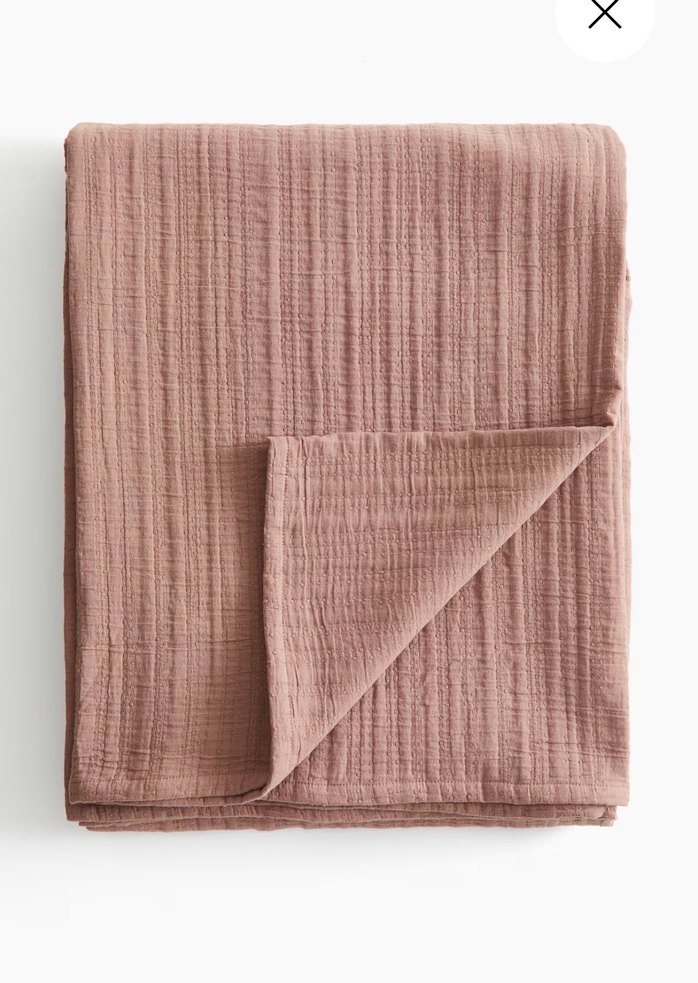 H&m home muslin yatak örtüsü - Görsel 3