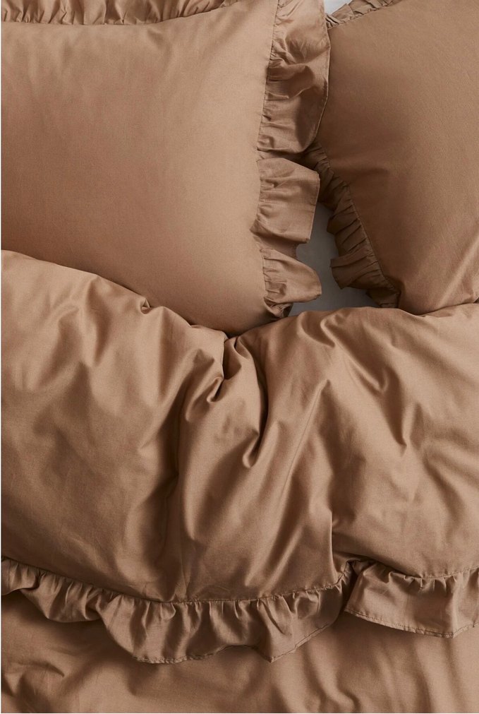 H&M farbalalı çift kişilik nevresim takımı - Görsel 4