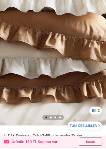 H&m home farbalalı tek k. nevresim takımı - Görsel 4