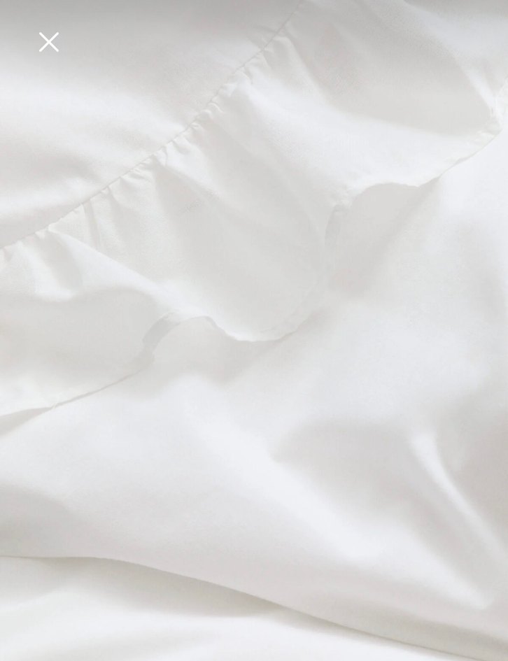 H&m home farbalalı tek kişilik nevresim takımı - Görsel 4