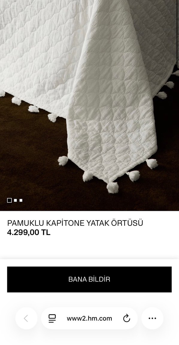H&m pamuklu Yatak Örtüsü - Görsel 2