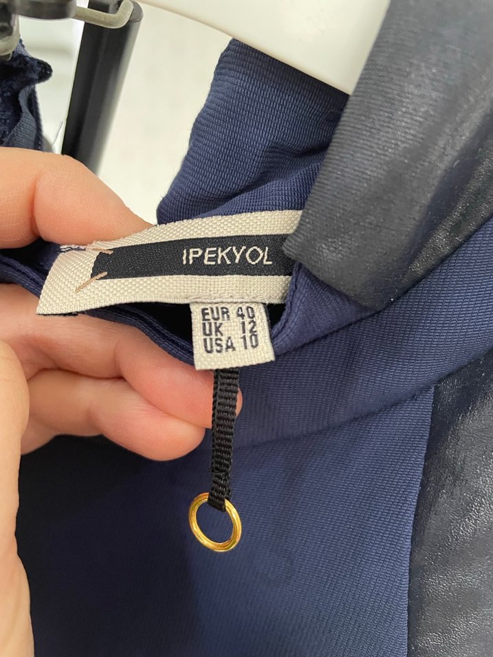 İpekyol Lacivert Gece Elbisesi-Ofis Şıklığı - Görsel 3