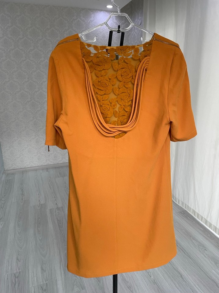 Jus De Pommes Sarı Midi Kadın Elbise - Görsel 2