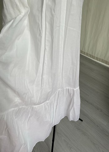 Stefanel düz beyaz Elbise - Görsel 5