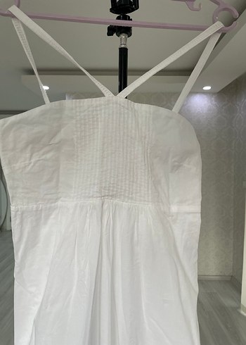 Stefanel düz beyaz Elbise - Görsel 2