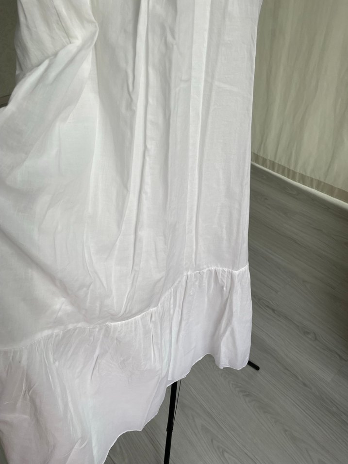 Stefanel düz beyaz Elbise - Görsel 5