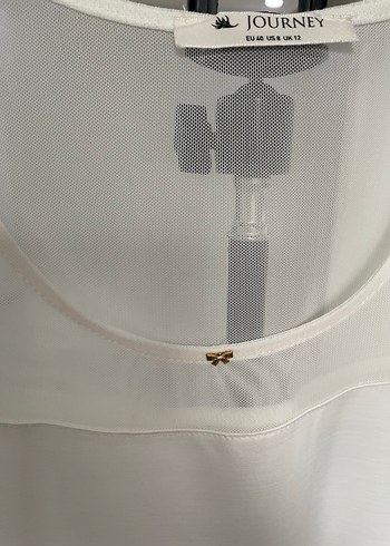 Journey Markalı Beyaz Transparan Detaylı Bluz - Görsel 2