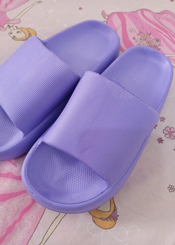 Renkli Desenli Kız Çocuk Terlikleri - Görsel 17