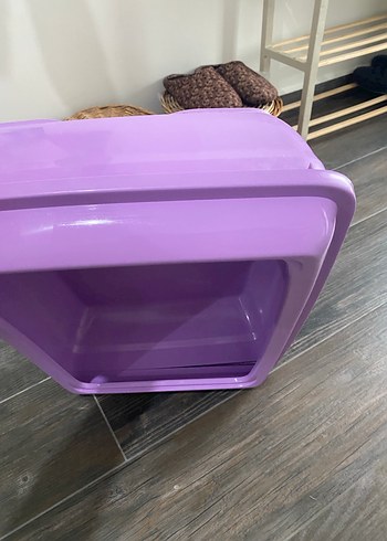 Pastel Mor Kedi Tuvalet Kabı - Görsel 3