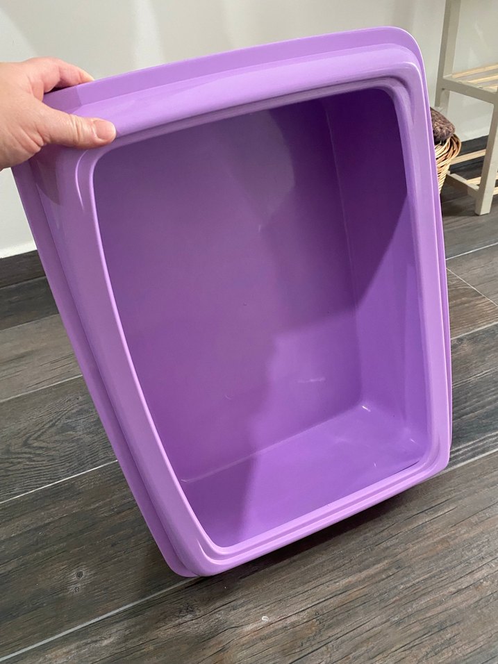 Pastel Mor Kedi Tuvalet Kabı - Görsel 2