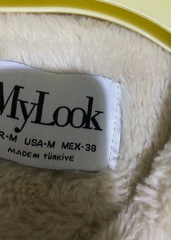 Bej Süet Kürklü Kadın Ceket - Görsel 3