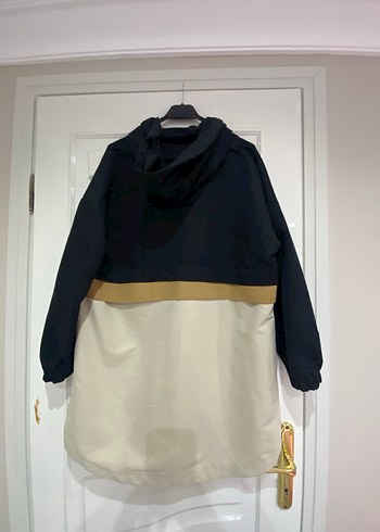 Kapüşonlu, fermuarlı, bol kesim  trenç - Görsel 3