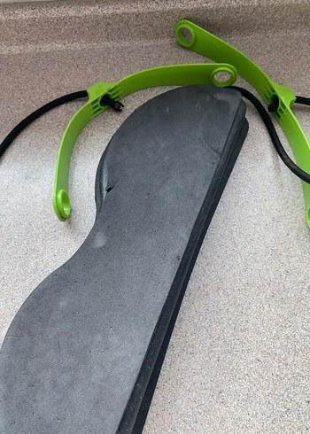 Gri Pilates Bandı ve Yeşil Ayarlanabilir Bant - Görsel 2