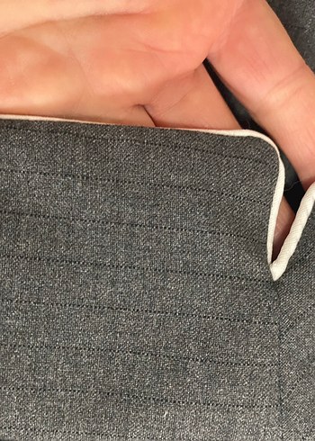 Gri Düğmeli Kadın Blazer Ceket - Görsel 3