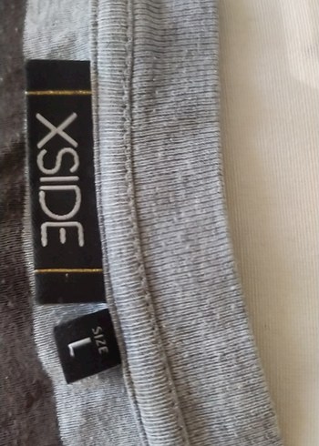 Gri Çizgili Hamile Tişörtü - Görsel 2