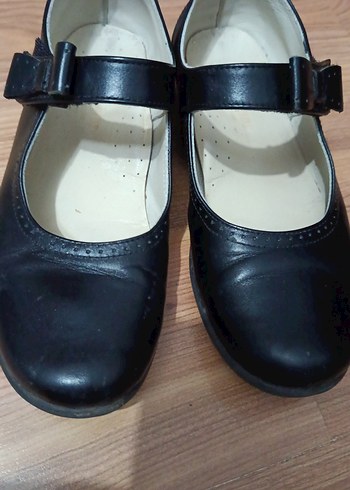 Kız Çocuk Siyah Tokalı Bale Ayakkabısı - Görsel 2