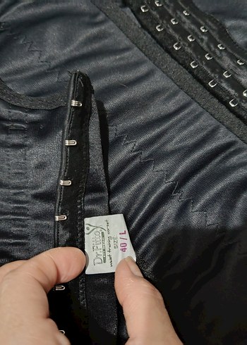 Siyah Midi Hemşire Korsesi - Görsel 4