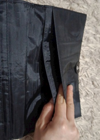 Yuvarlak Detaylı Kadın lacivert Desenli Portföy Çanta - Görsel 4