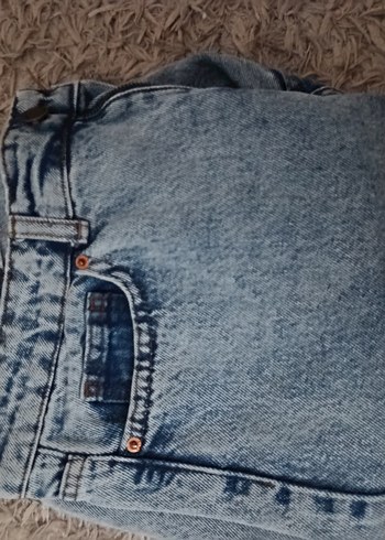 Gri Kadın Denim Salaş Midi Jean - Görsel 6
