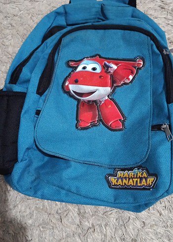 Renkli Mavi Çocuk Okul Çantası - Görsel 2