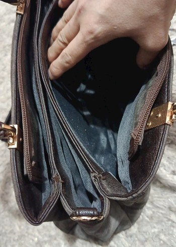 Michael Kors kahve rengi Süet Kadın Çanta - Görsel 5