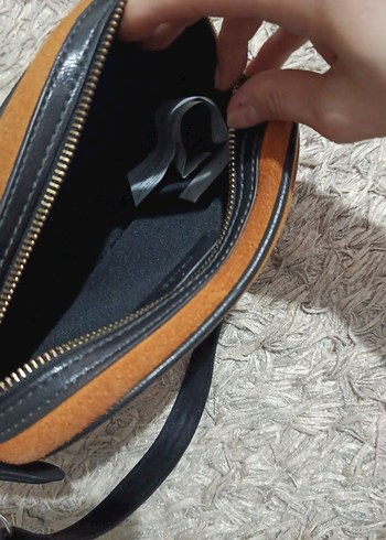 Kahverengi Süet Kadın Çanta - Görsel 3