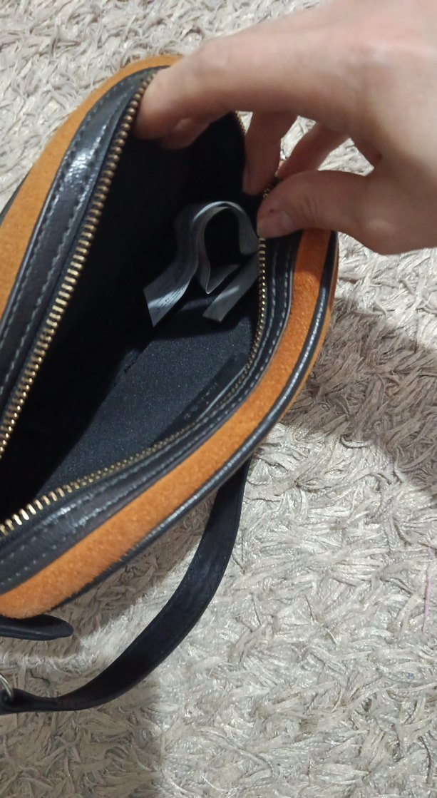 Kahverengi Süet Kadın Çanta - Görsel 3