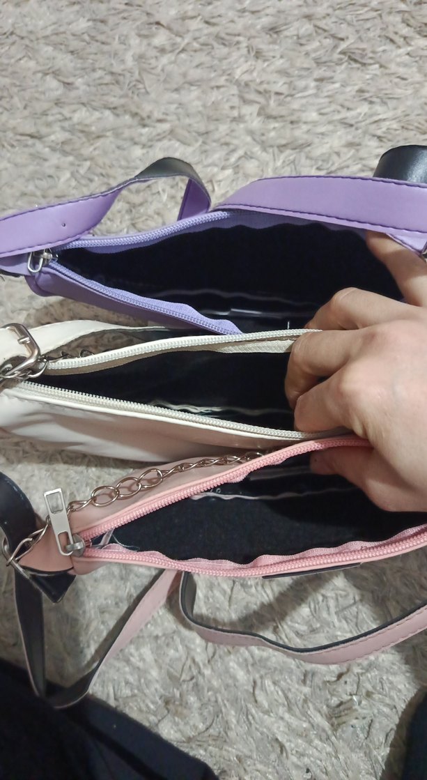 Mor Minimalist Kadın Omuz Çantası - Görsel 4