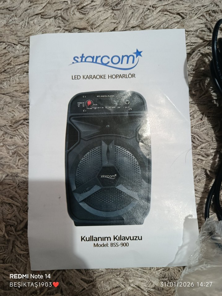 Starcomy Siyah Bluetooth Hoparlör - Görsel 4