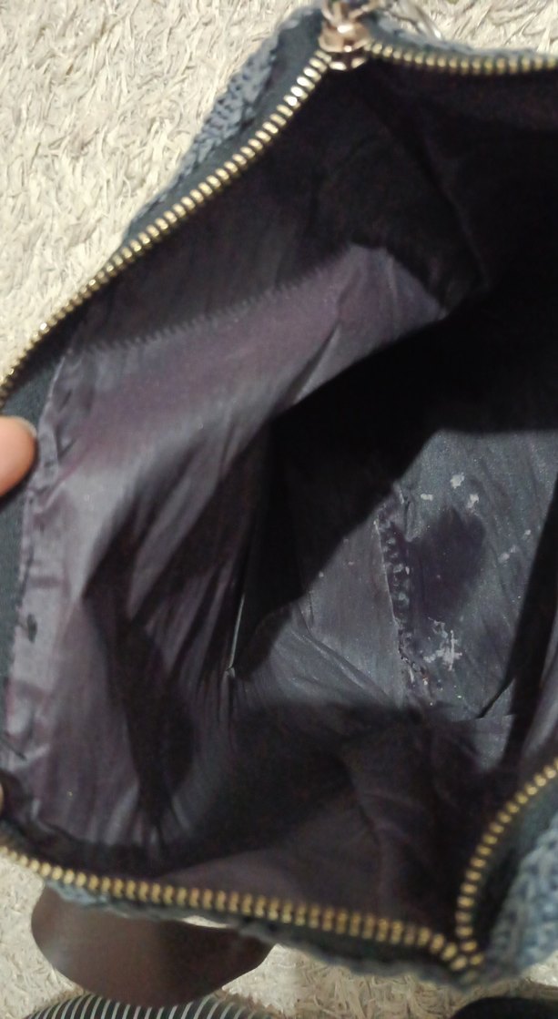 Gri Örgü Kadın Omuz Çantası - Görsel 3