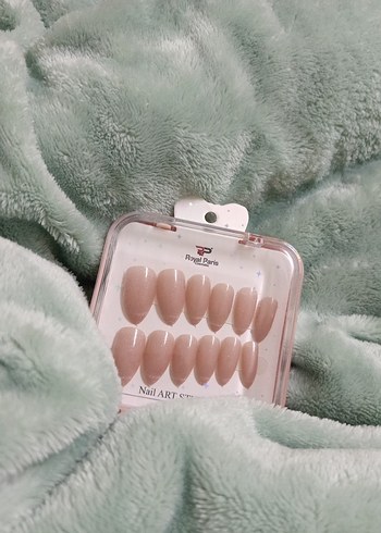 Pastel pembe Takma Tırnak Seti - Görsel 2