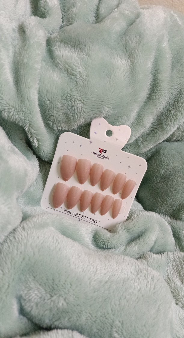 Pastel pembe Takma Tırnak Seti - Görsel 3