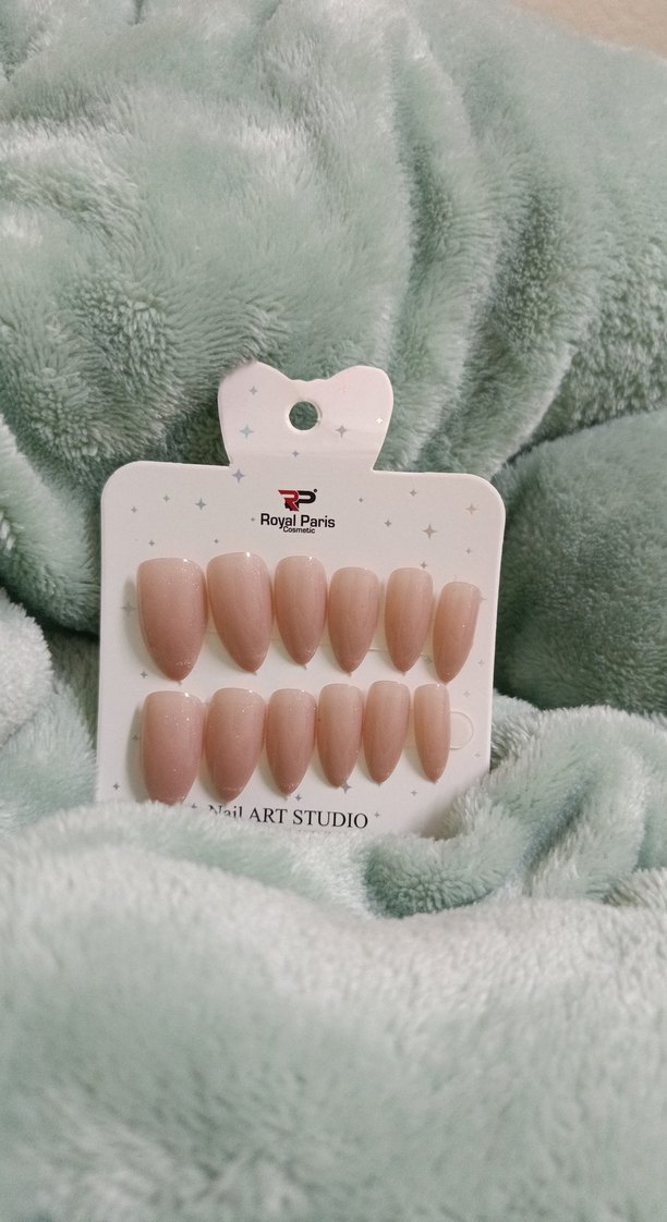 Pastel pembe Takma Tırnak Seti - Görsel 4