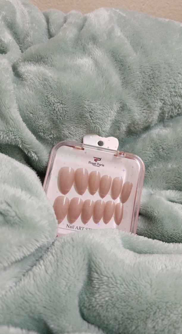 Pastel pembe Takma Tırnak Seti - Görsel 2
