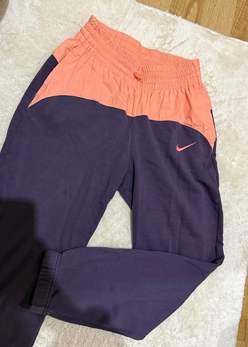 Düğmeli Pembe Siyah Spor Kadın Eşofman Altı - Görsel 2