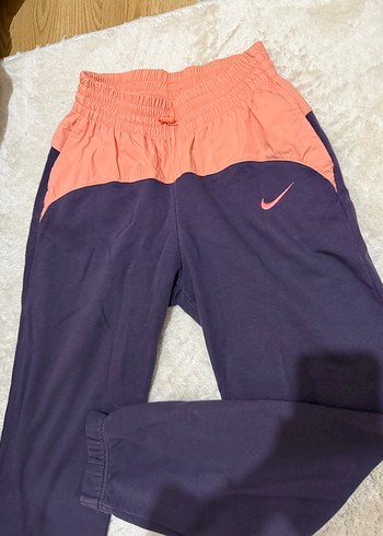 Düğmeli Pembe Siyah Spor Kadın Eşofman Altı - Görsel 3