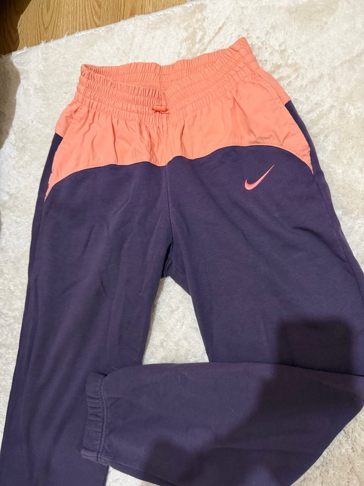 Düğmeli Pembe Siyah Spor Kadın Eşofman Altı - Görsel 3